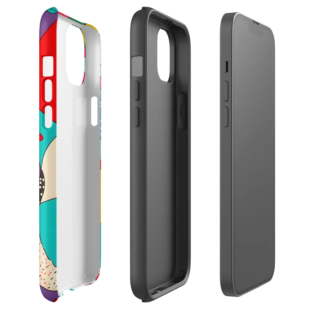 Playful Geometry in Color | Phone Case |  14 Plus | Tough Case | Matte