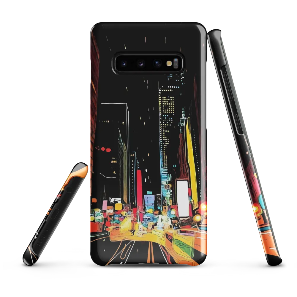 Neon Pulse of the City | Phone Case |  S10 Plus | Snap Case | Glossy