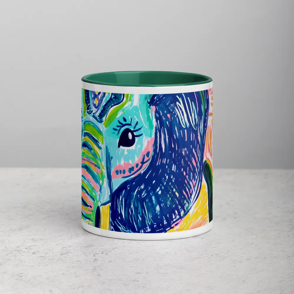 Striped Trunk — Elephant Portrait