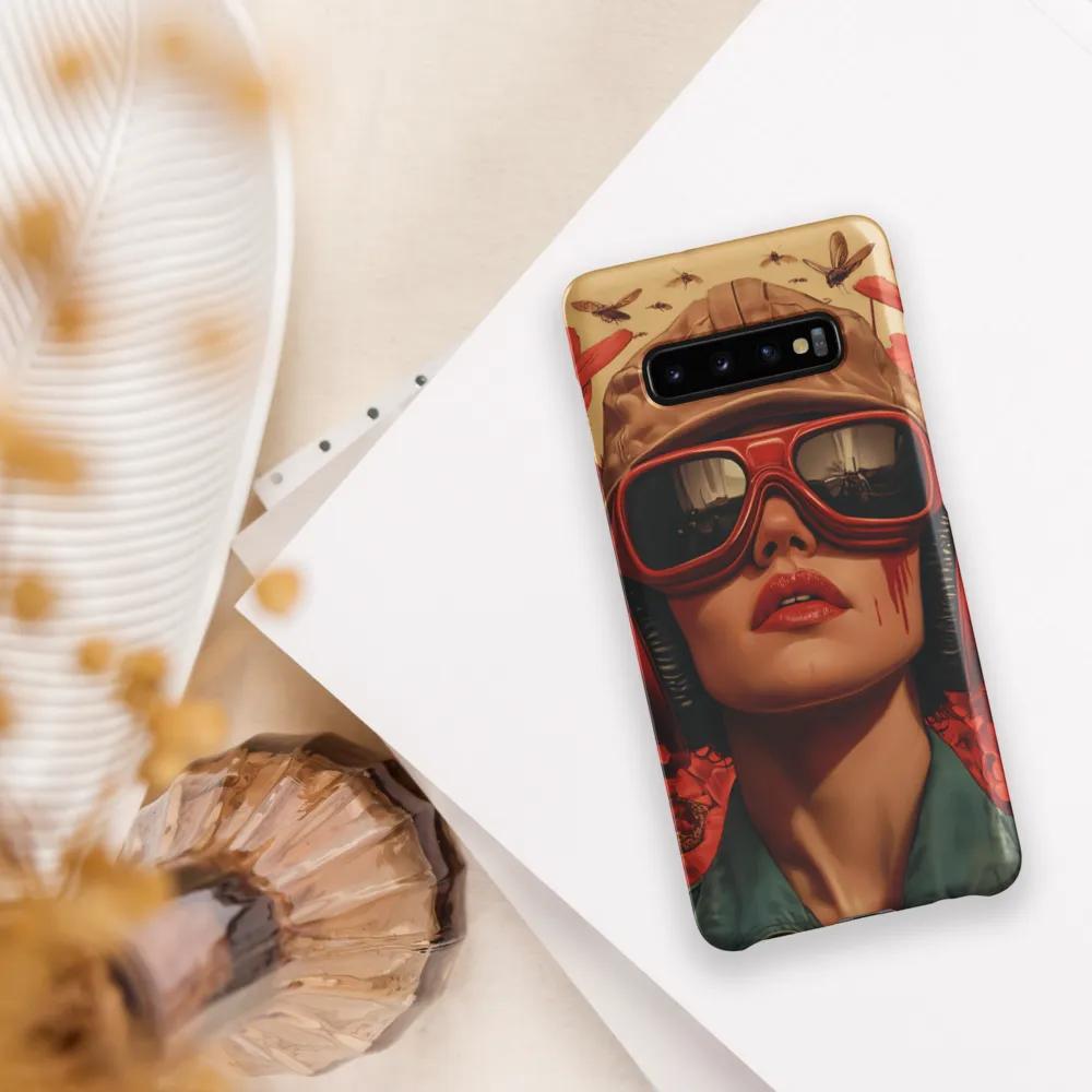 Defiant Portrait in a Floral Realm | Phone Case |  S10 Plus | Snap Case | Matte