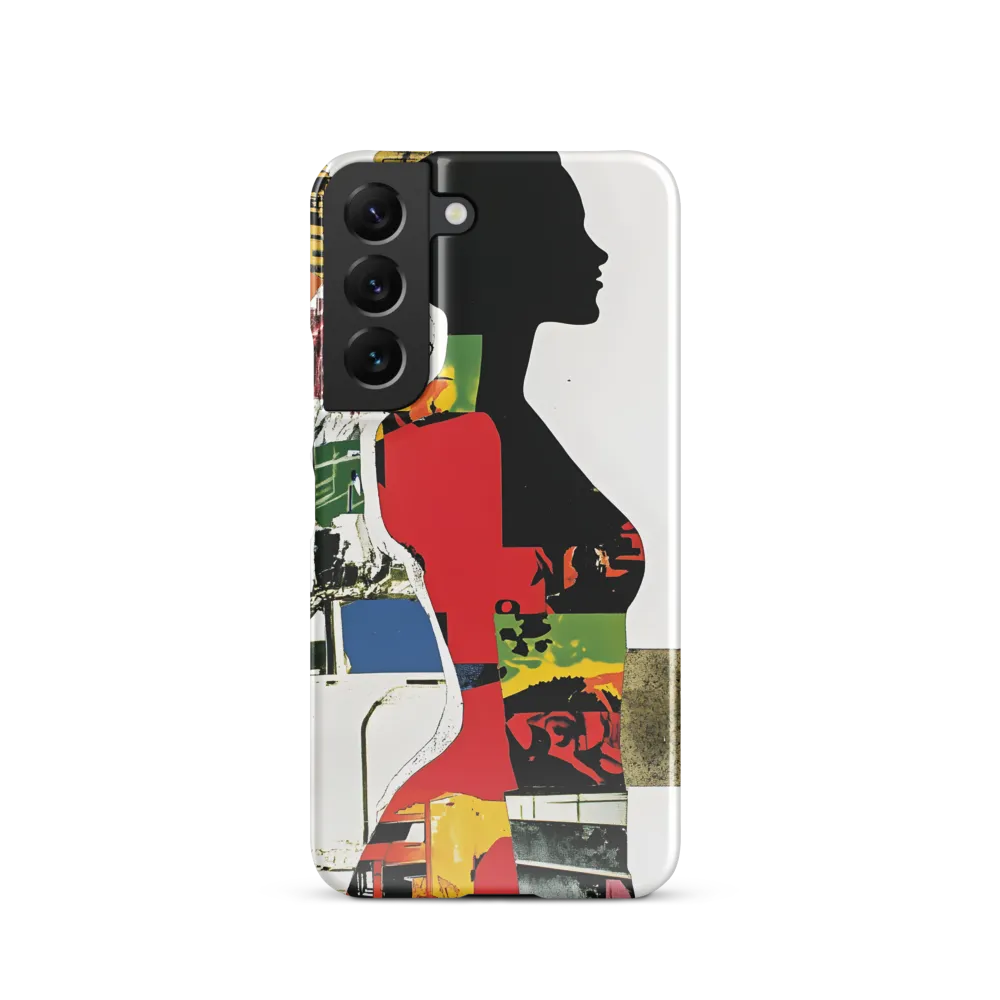Collage of Colors: A Silhouette's Story | Phone Case |  S22 | Snap Case | Glossy