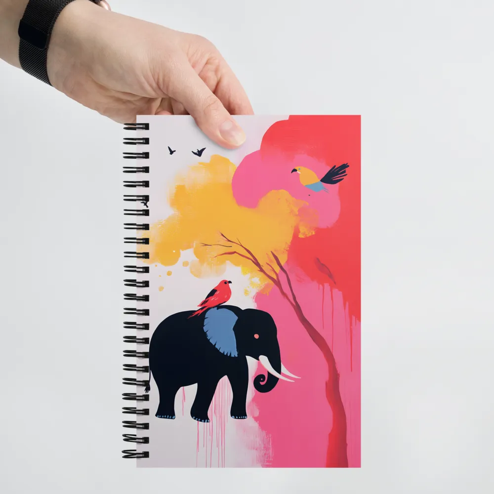 Whimsical Elephant | Spiral Notebook