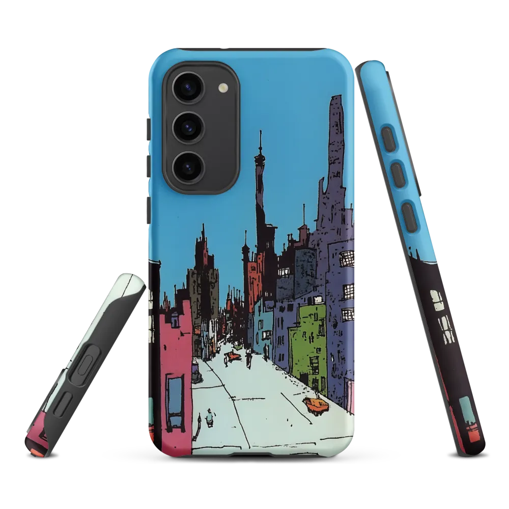 Vibrant Cityscape under the Moon