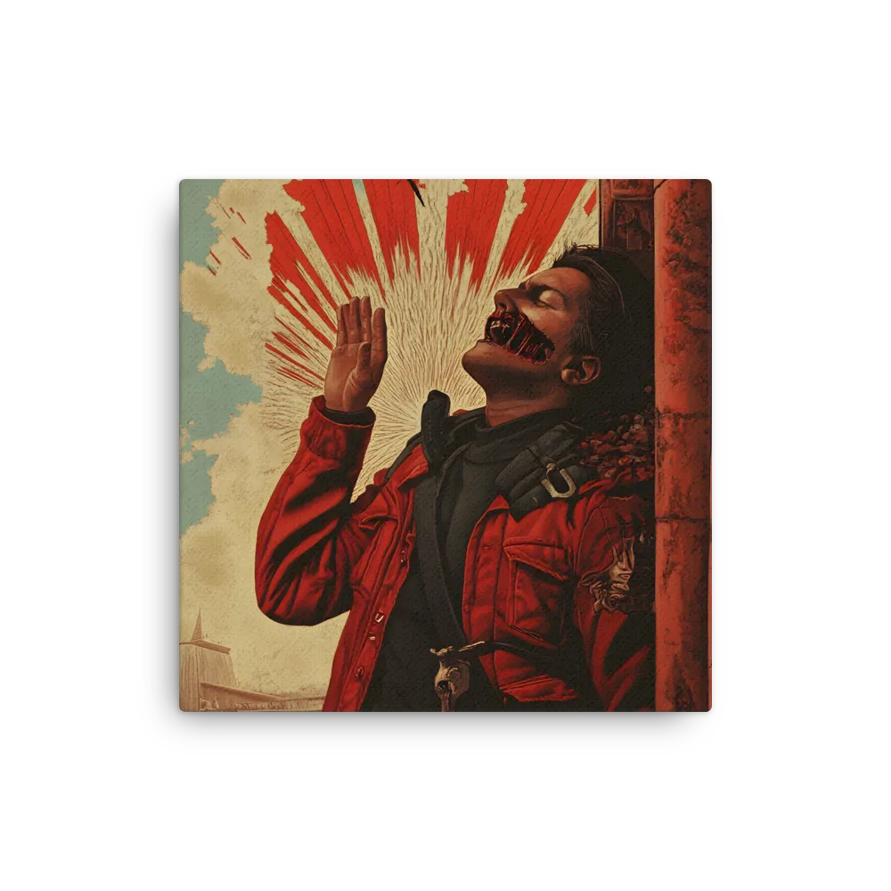 Defiant Echoes of Ruin | Thin Canvas | 12″×12″