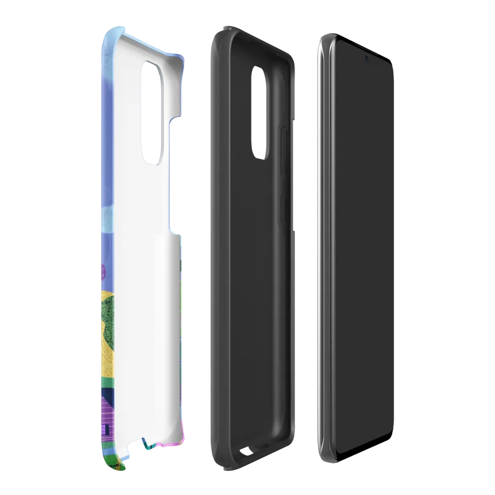 Whimsical Hills and Quaint Homes | Phone Case |  S20 Plus | Tough Case | Matte