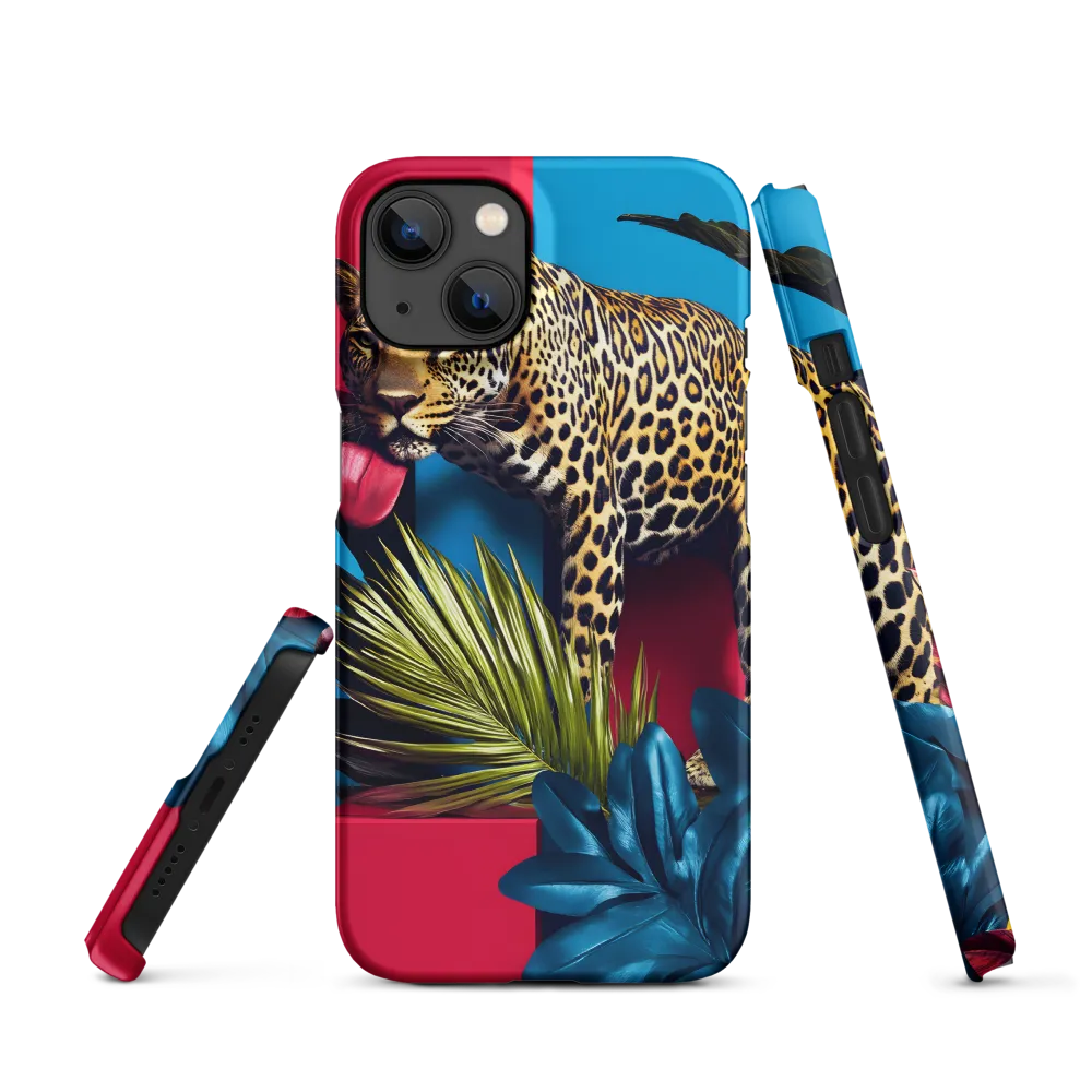 Playful Leopard in Vibrant Paradise