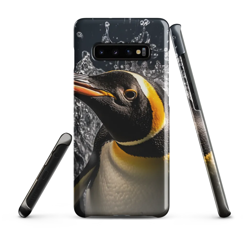 Emerging Majesty: The Penguin in Motion | Phone Case |  S10 Plus | Snap Case | Glossy