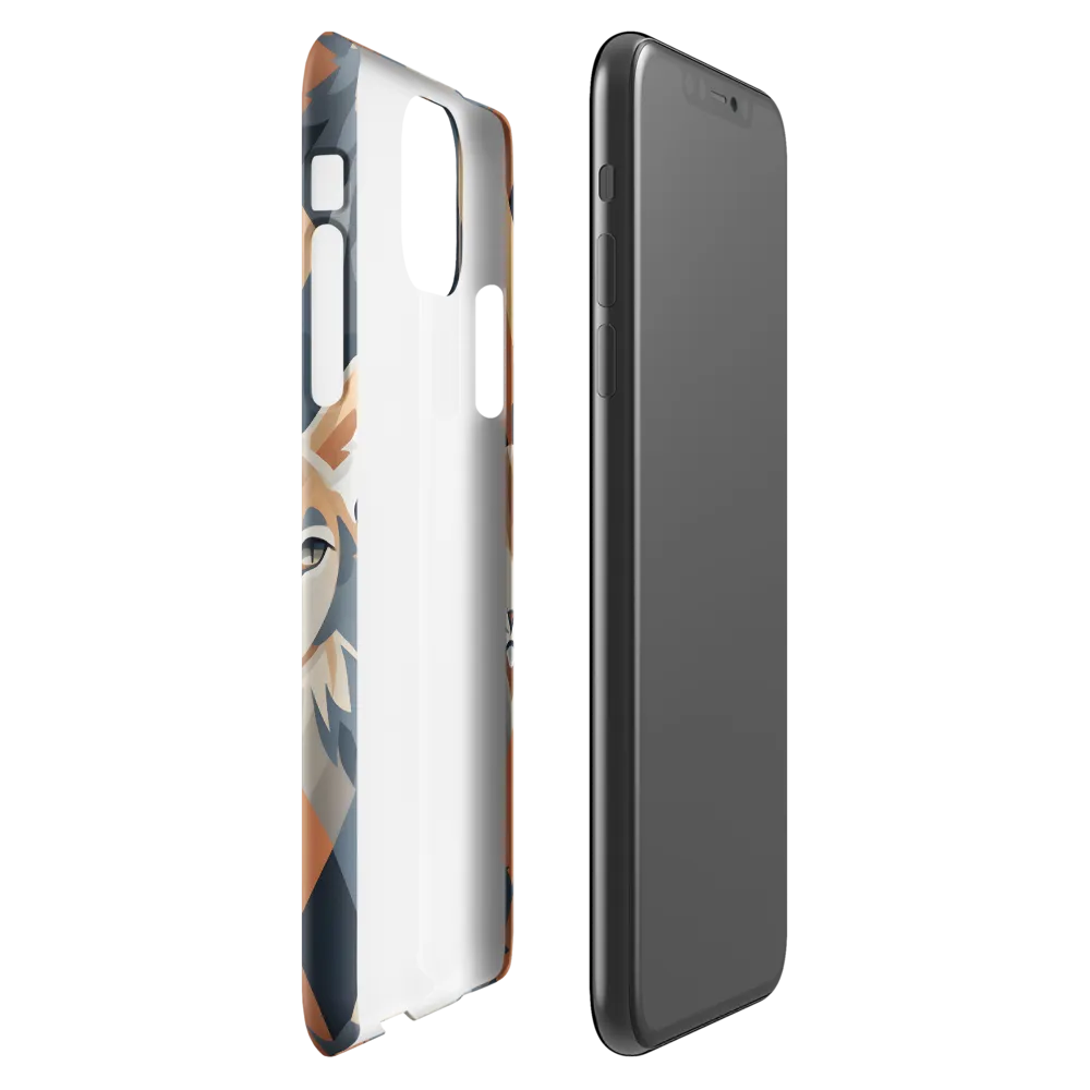 Elegance in Geometry: The Foxes | Phone Case |  11 Pro Max | Snap Case | Glossy