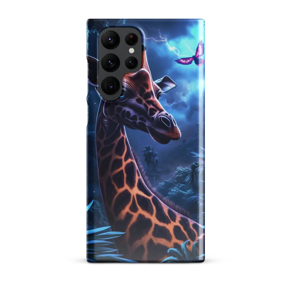 Mystical Giraffe in Twilight Jungle