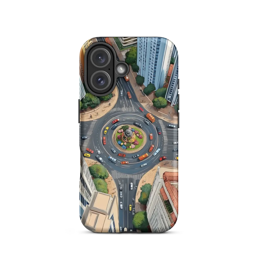 Urban Symphony: Aerial Vision of City Life | Phone Case