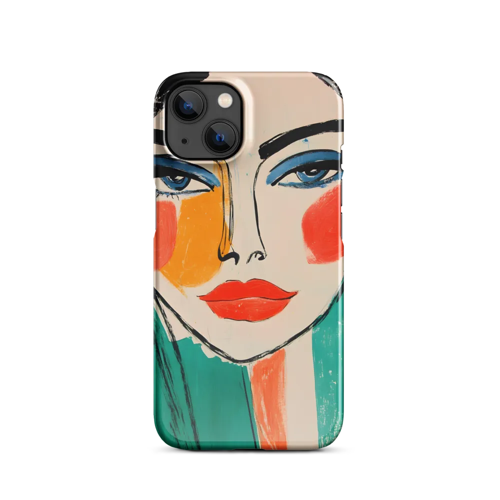 Vivid Portrait of a Modern Muse | Phone Case |  13 | Snap Case | Glossy