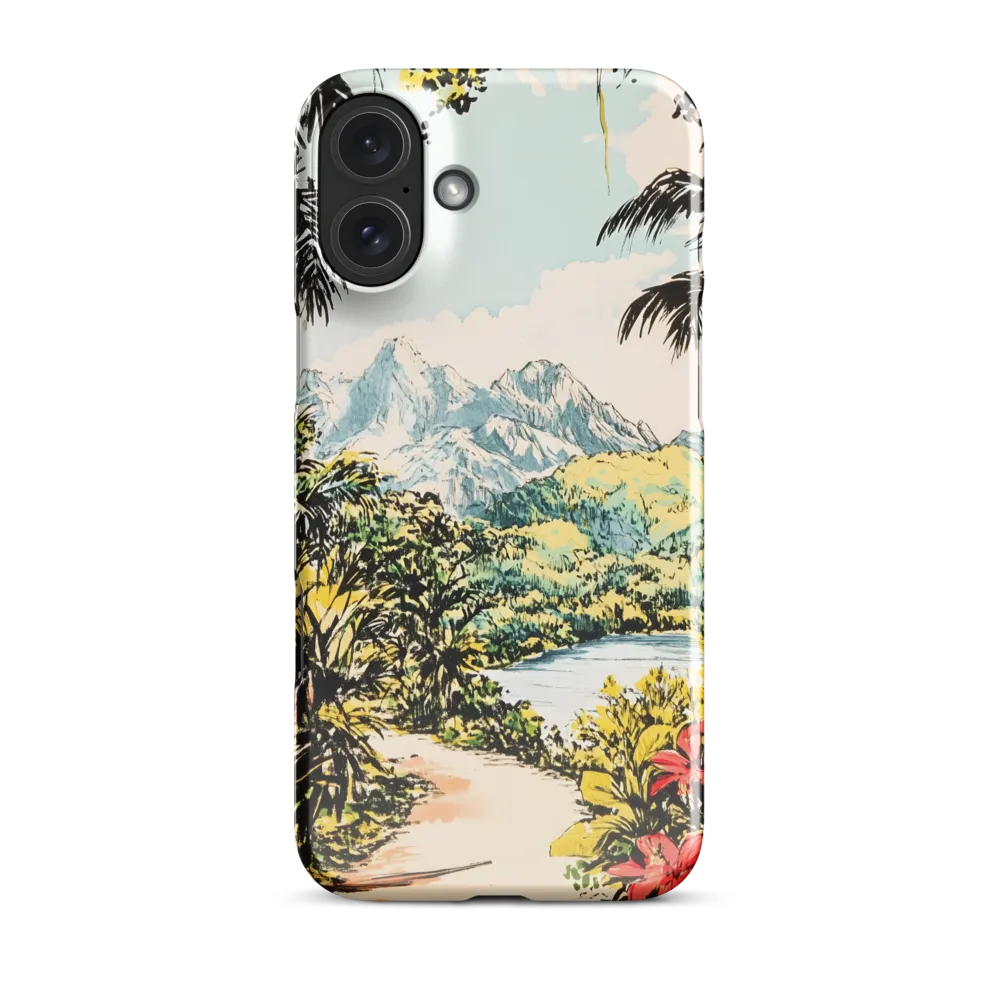 Tropical Serenity | Phone Case |  16 Plus | Snap Case | Glossy