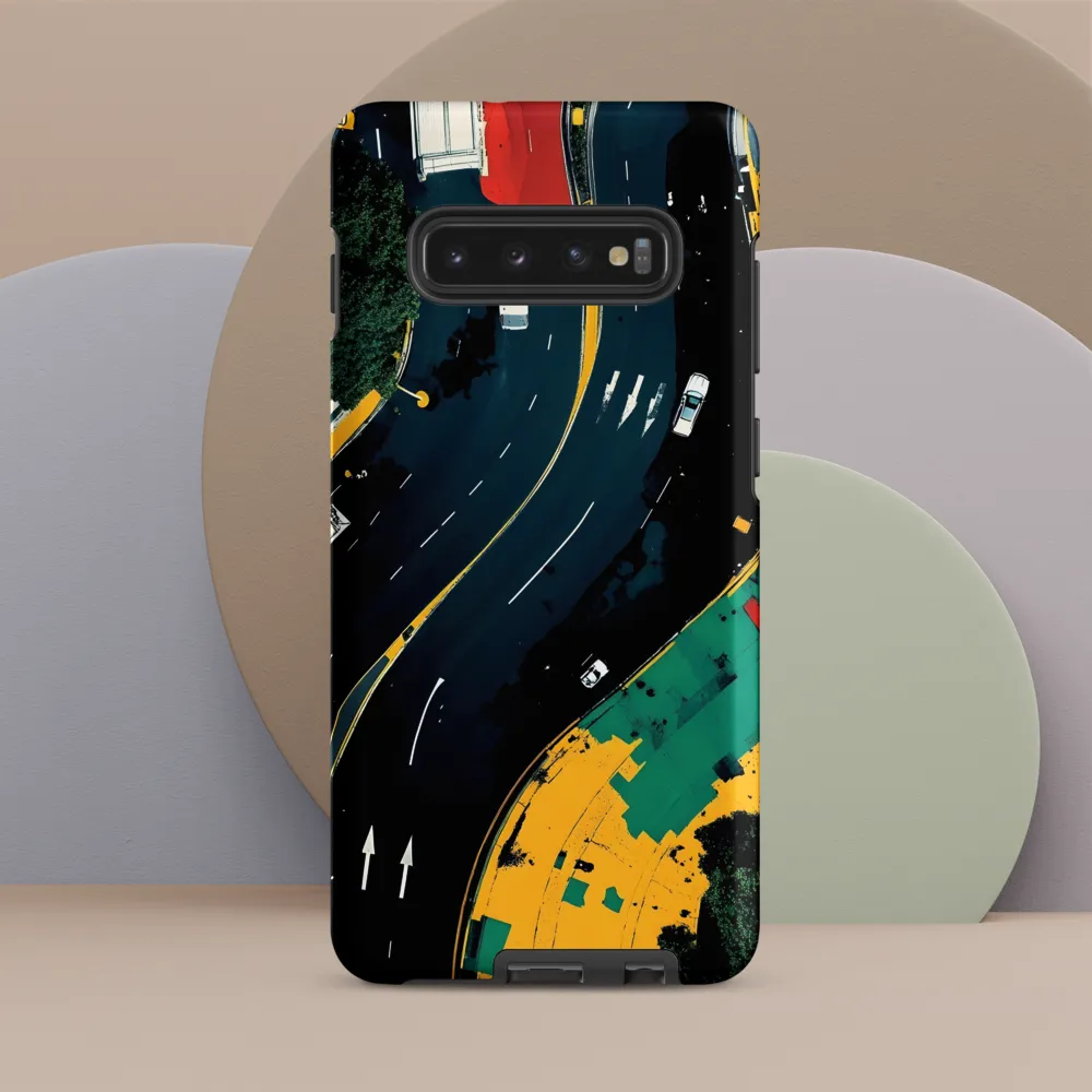 Urban Flow: Aerial Insights | Phone Case |  S10 Plus | Tough Case | Matte