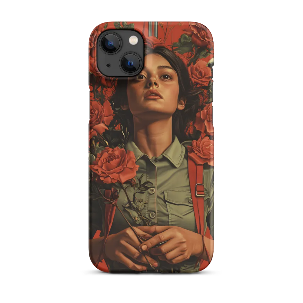 Harmony and Strength: A Portrait Among Roses