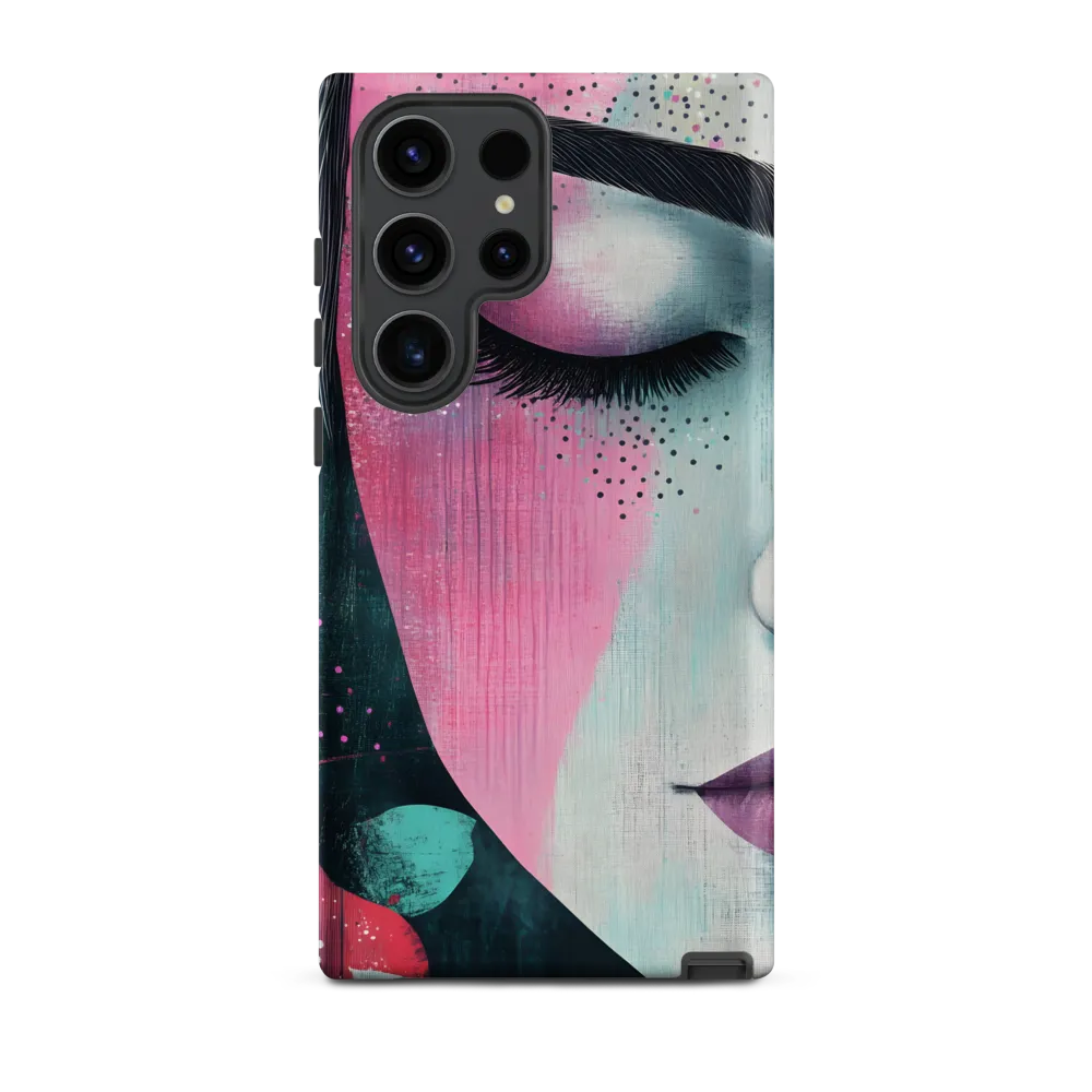 Serenity in Color: A Modern Portrait | Phone Case |  S23 Ultra | Tough Case | Matte