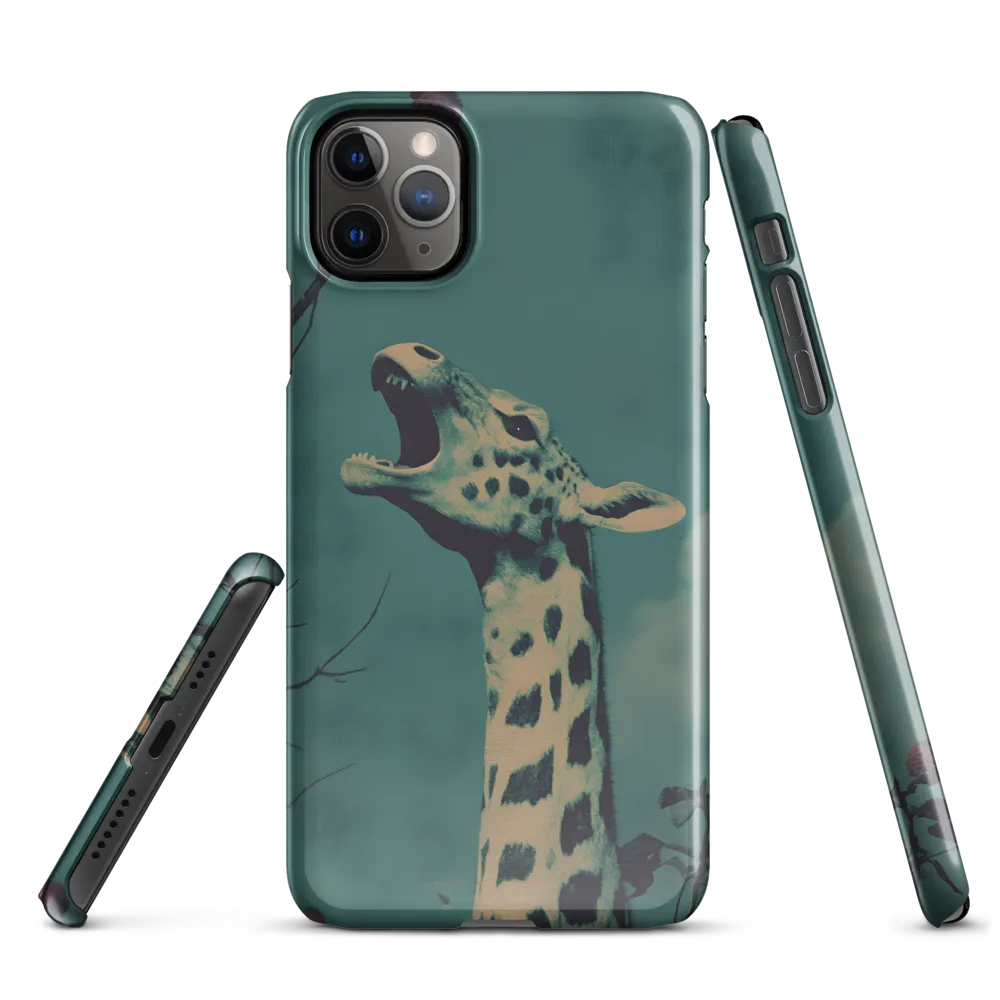 Whispers of the Tall: A Surreal Giraffe Encounter | Phone Case |  11 Pro Max | Snap Case | Glossy