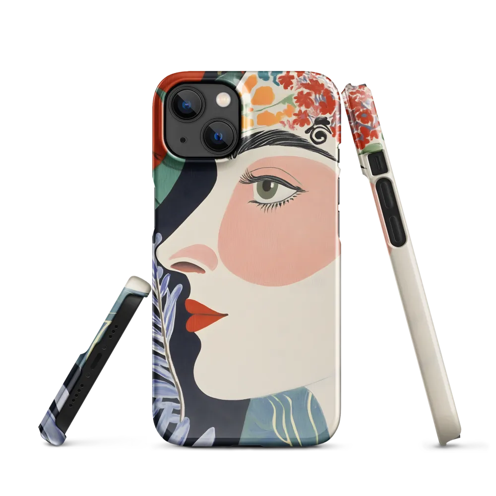Floral Serenade: A Modern Portrait