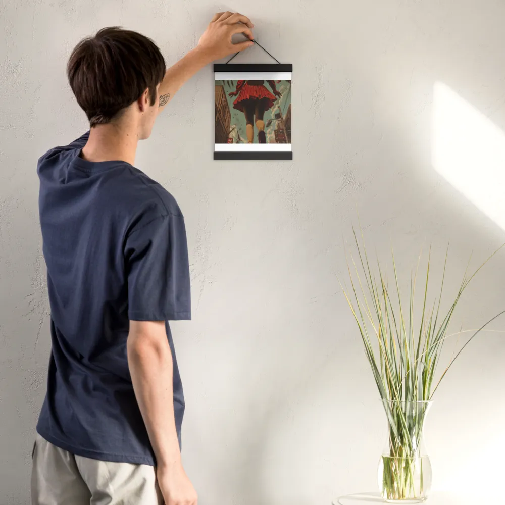 Flight of the Urban Dreamer | Poster With Black Wood Hanger | 8″×10″