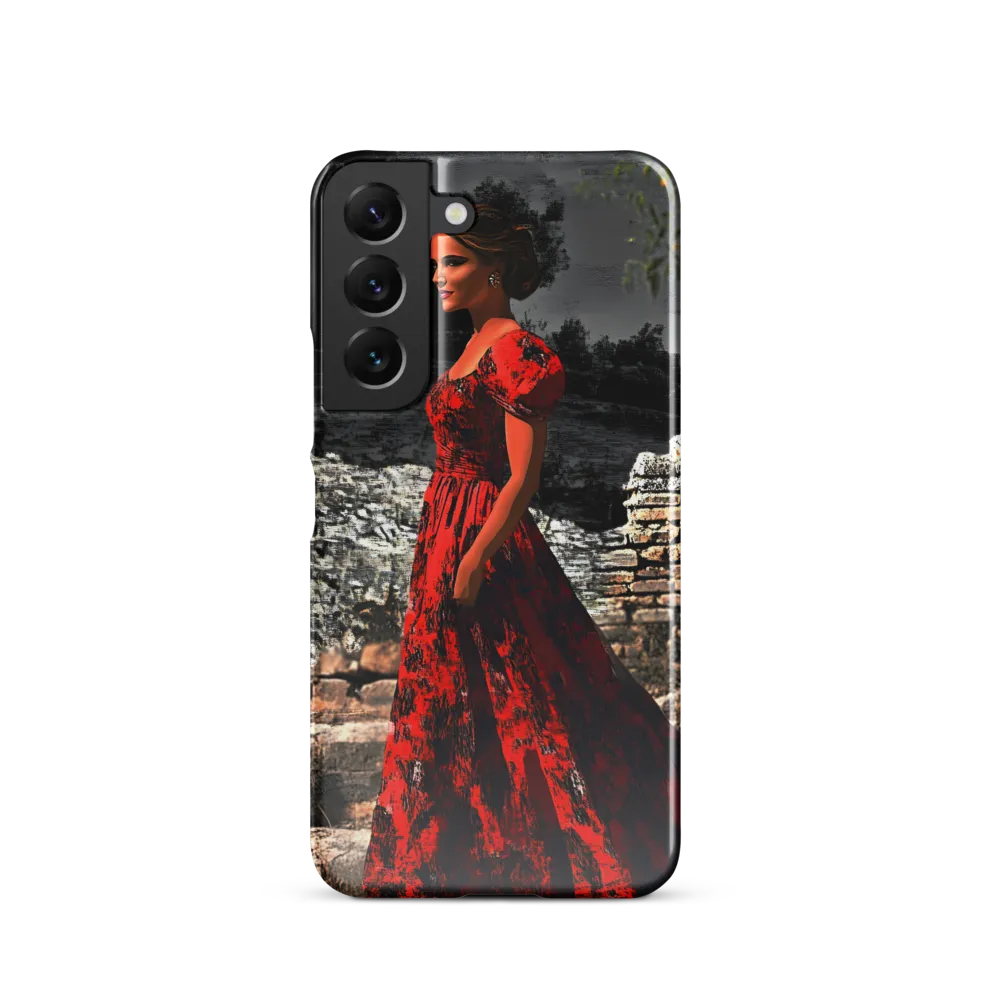 Elegance in Red | Phone Case |  S22 | Snap Case | Glossy