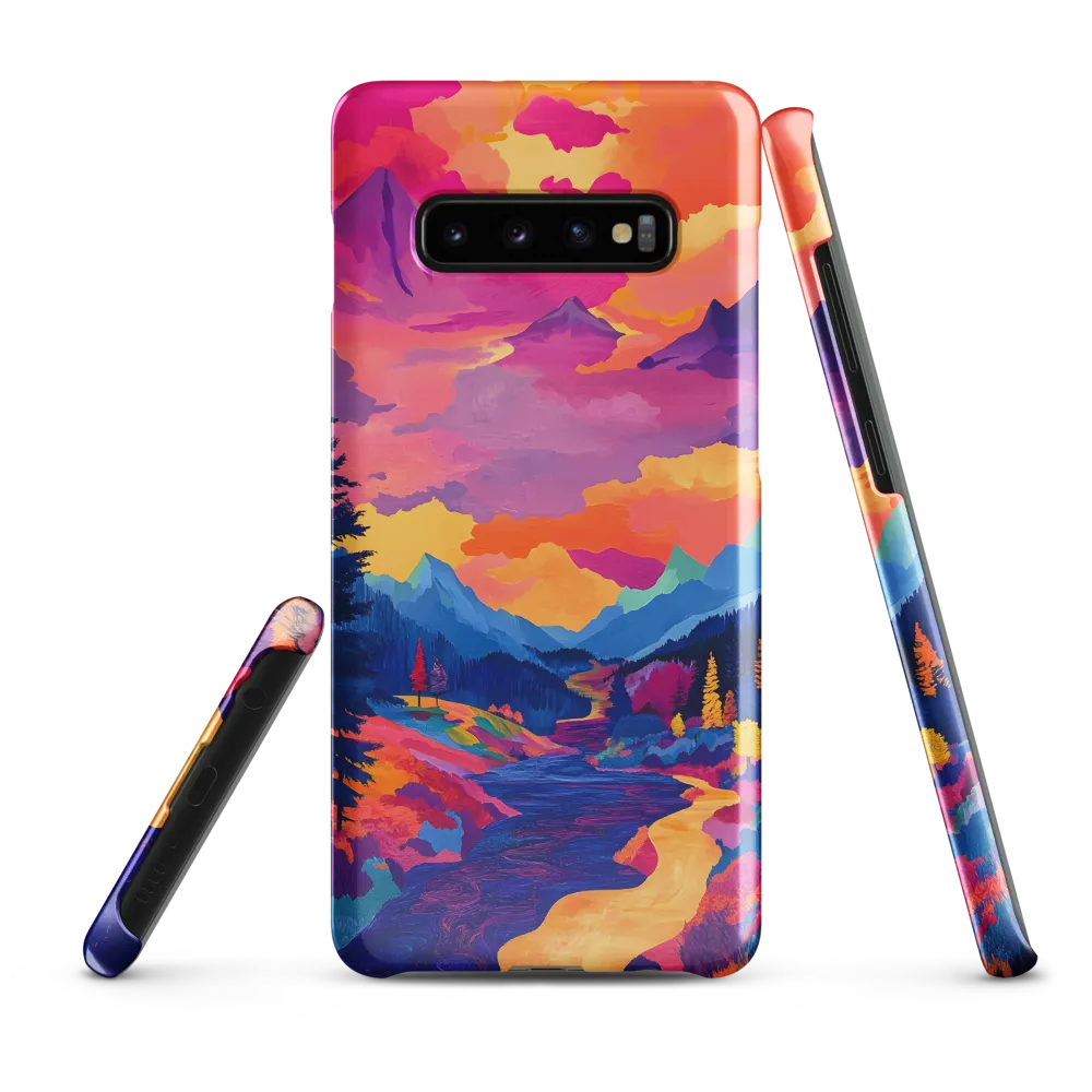 Radiant Serenity: A Surreal Landscape | Phone Case |  S10 Plus | Snap Case | Glossy