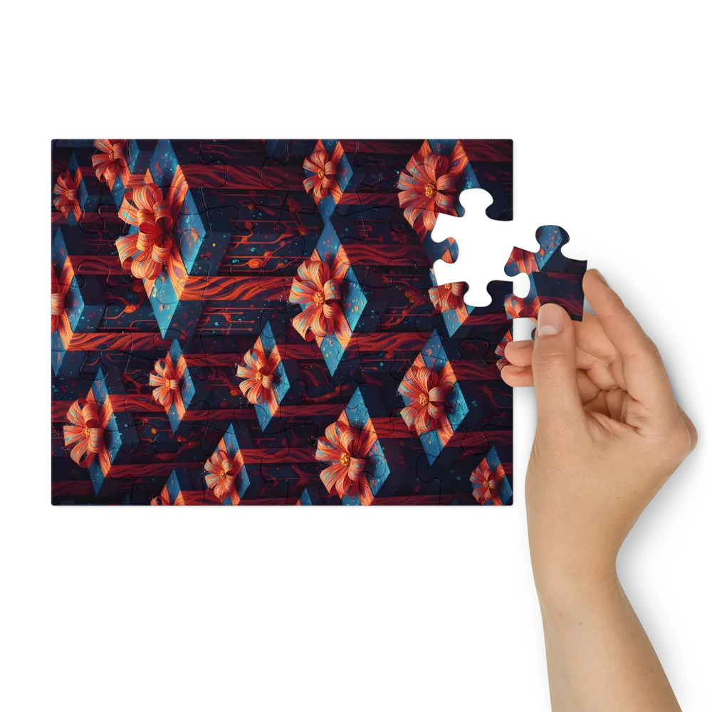 Midnight Gift Boxes 
 Jigsaw Puzzle in Tin Box