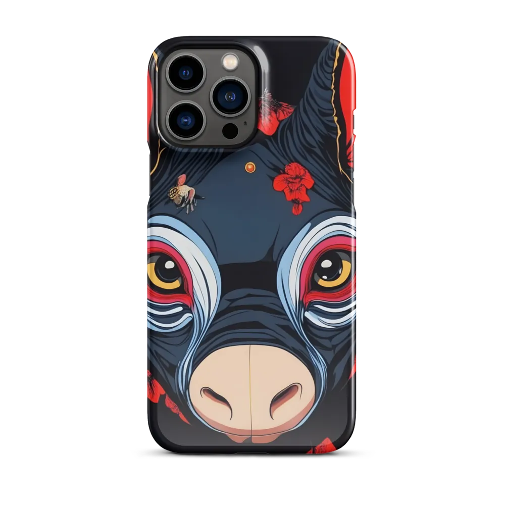Mystical Bull with Floral Motifs