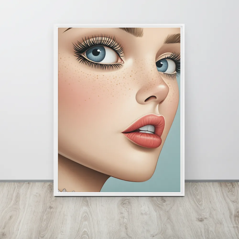 Intriguing Elegance | Canvas with White Frame | 24″×32″