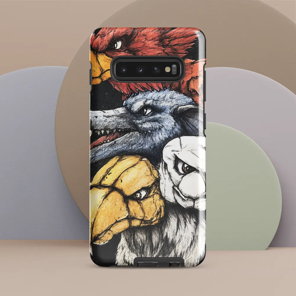 Mythical Beasts in Harmony | Phone Case |  S10 Plus | Tough Case | Glossy