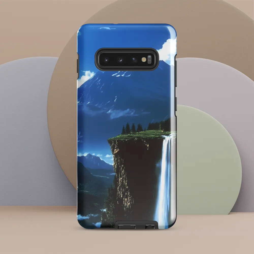 Nature's Majesty: A Serene Cascade | Phone Case |  S10 Plus | Tough Case | Glossy