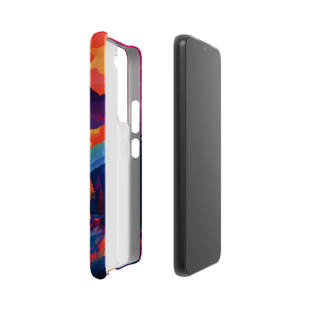 Radiant Serenity: A Surreal Landscape | Phone Case |  S22 | Snap Case | Matte