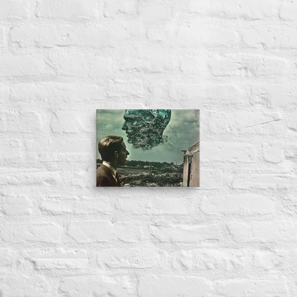 Ethereal Reflections: Identity in a Fragmented World | Canvas | 9″×12″
