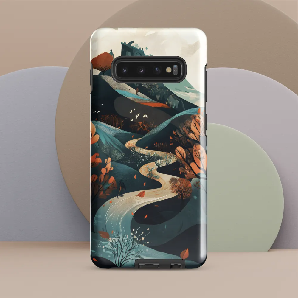 Whispers of Autumn: A Serene Landscape | Phone Case |  S10 Plus | Tough Case | Glossy