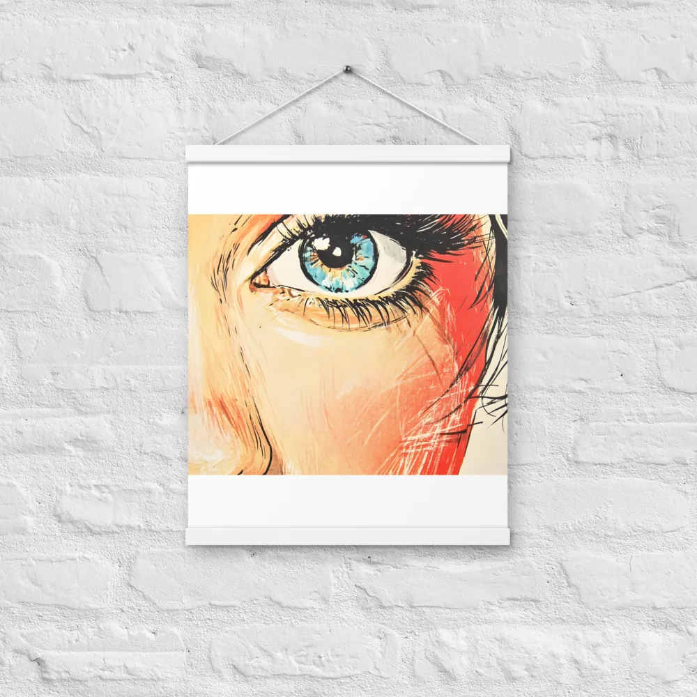 Gaze of Emotion | Poster With White Wood Hanger | 16″×20″