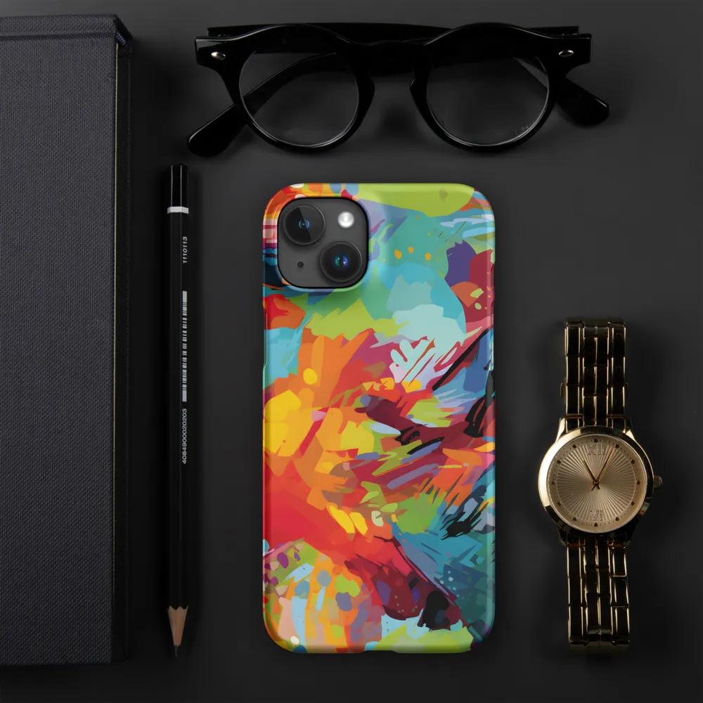 Colorful Lizard: An Abstract Adventure | Phone Case |  15 Plus | Snap Case | Matte