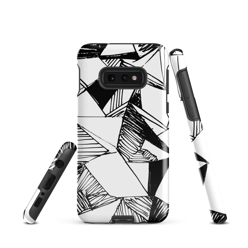 Dynamic Geometry in Ink | Phone Case |  S10e | Tough Case | Glossy