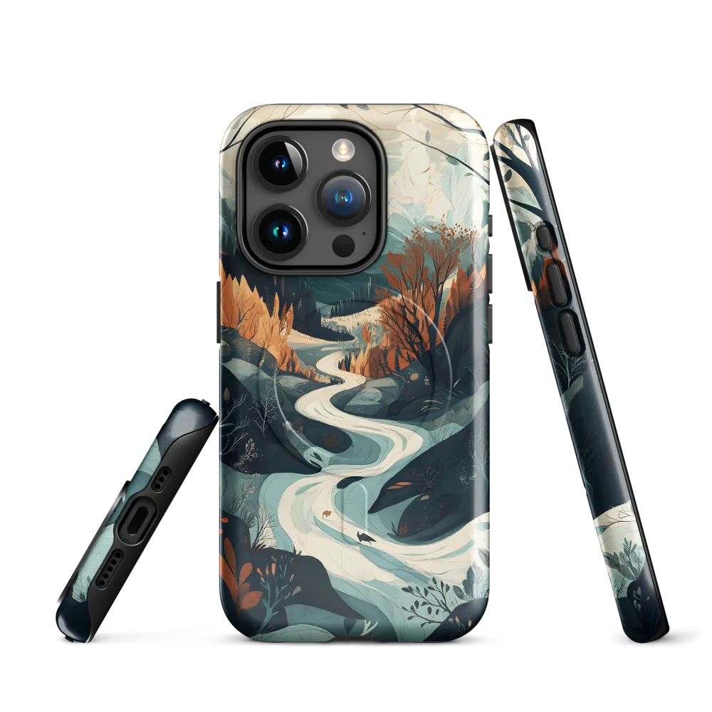 Winding Serenity: A Digital Landscape