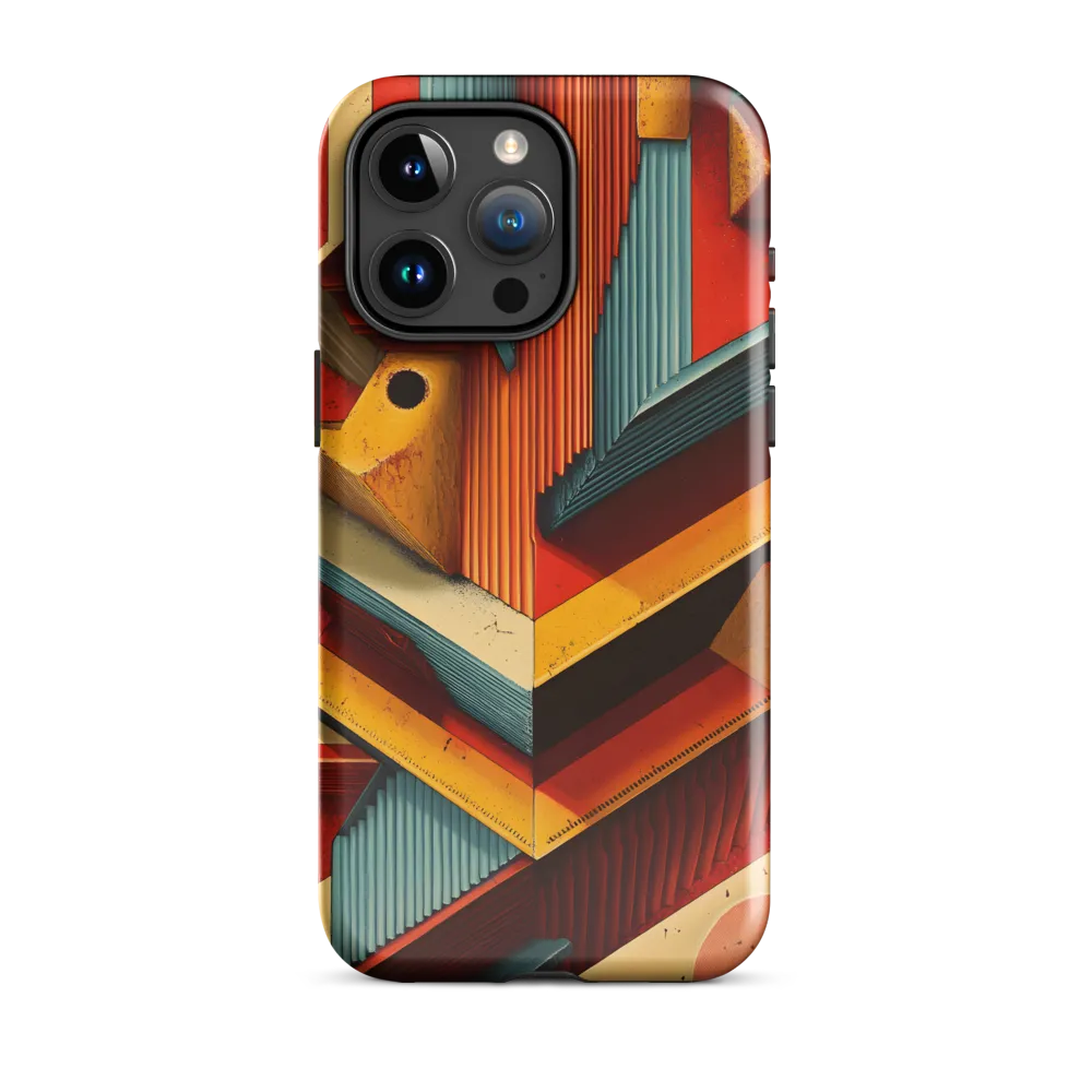 Geometric Harmony | Phone Case |  15 Pro Max | Tough Case | Glossy