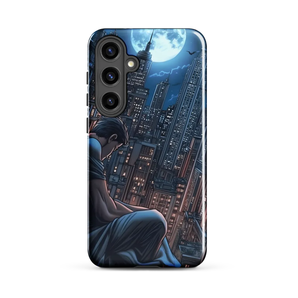 Reflections of a City Under the Moon