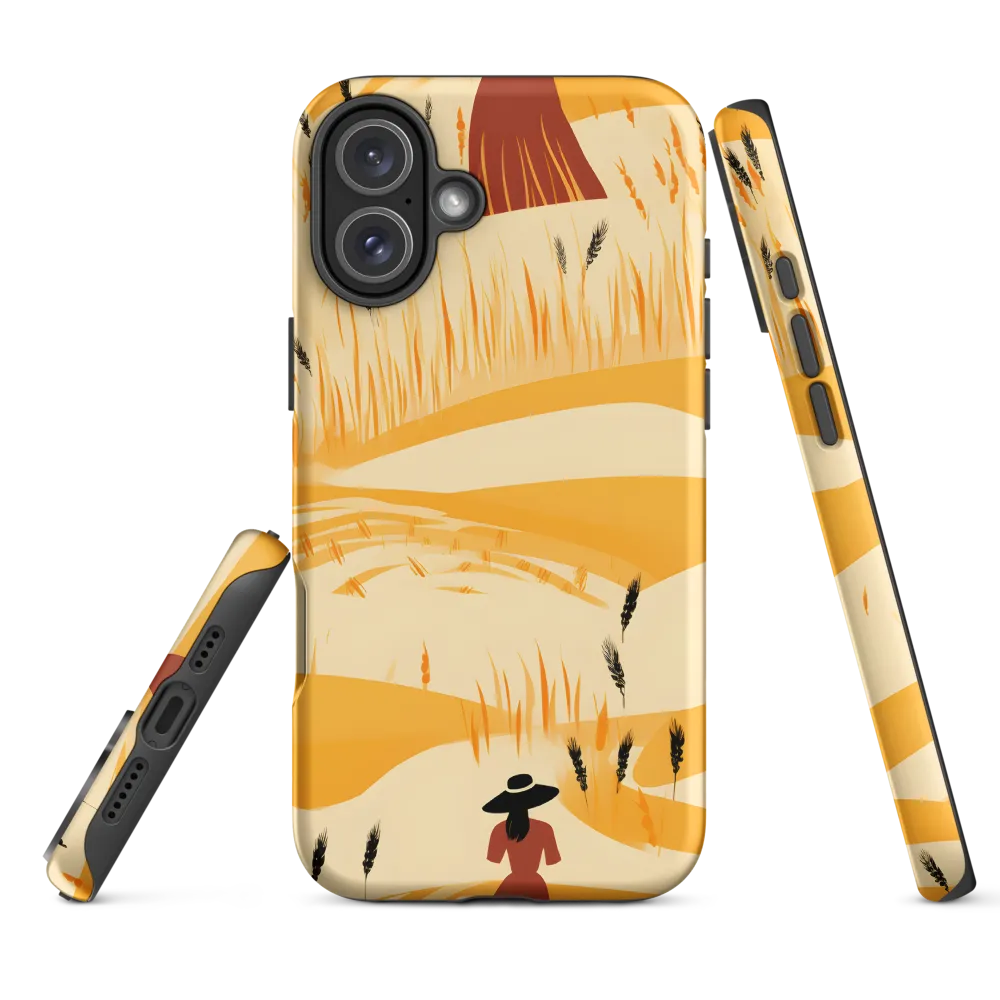 Embracing the Fields: A Floral Journey | Phone Case |  16 Plus | Tough Case | Matte