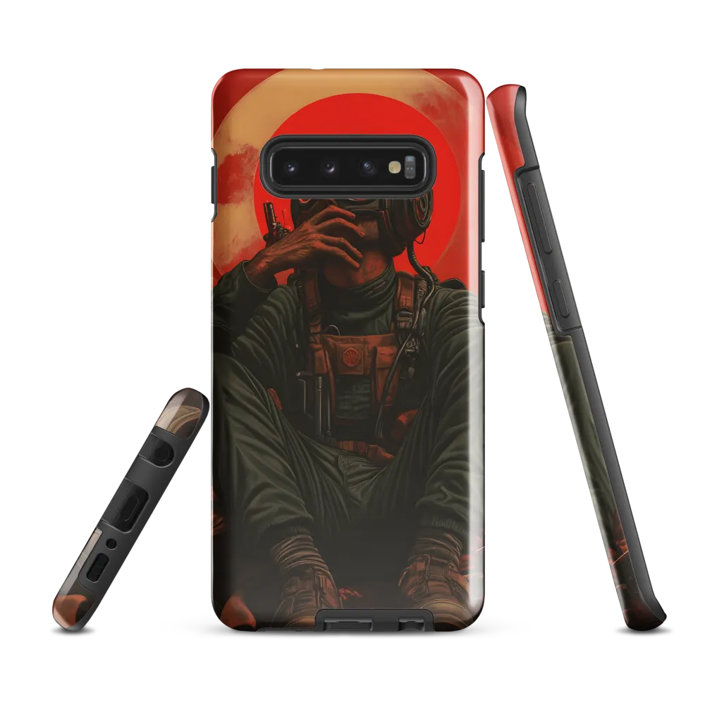 Contemplation of the Cosmic Voyager | Phone Case |  S10 Plus | Tough Case | Glossy