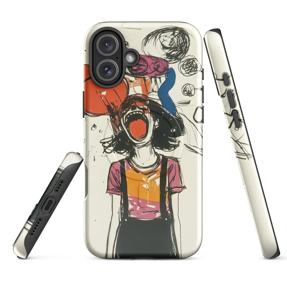 Echoes of Anguish | Phone Case |  16 Plus | MagSafe® Tough Case | Glossy