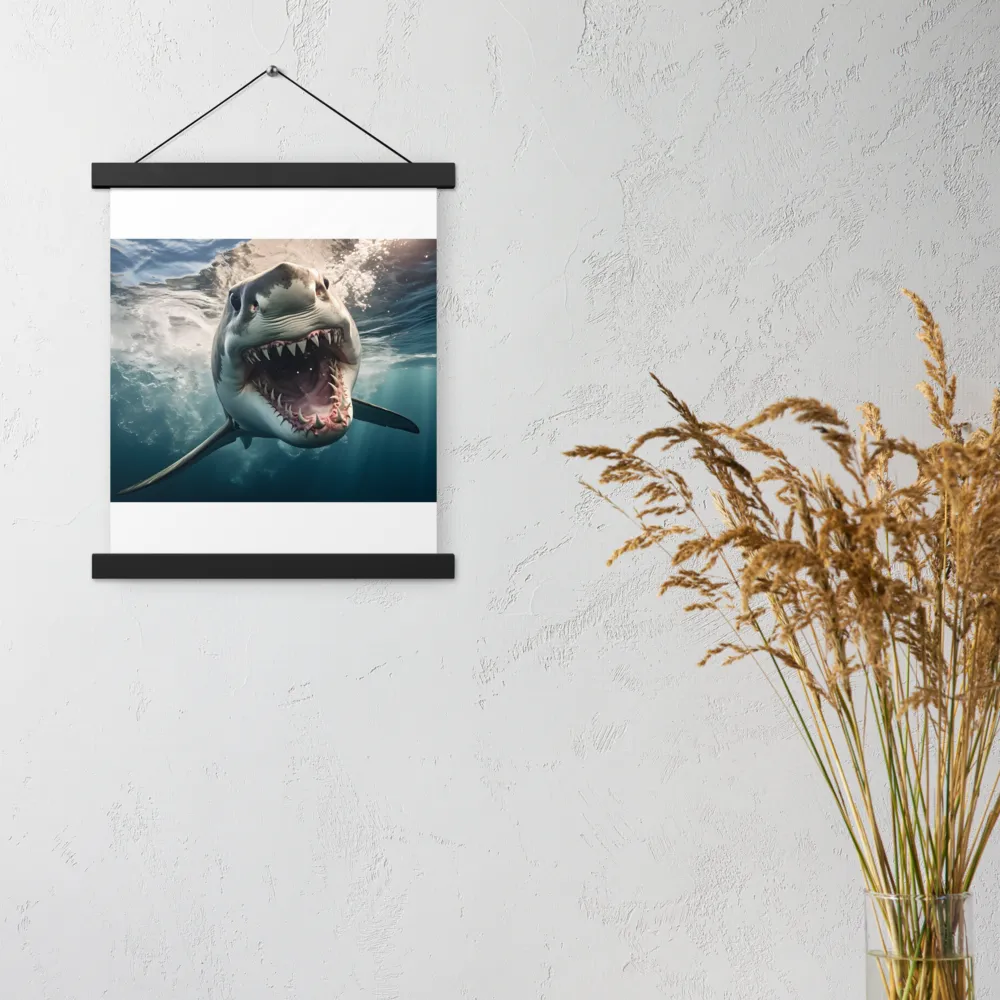 Fierce Majesty of the Ocean | Poster With Black Wood Hanger | 11″×14″