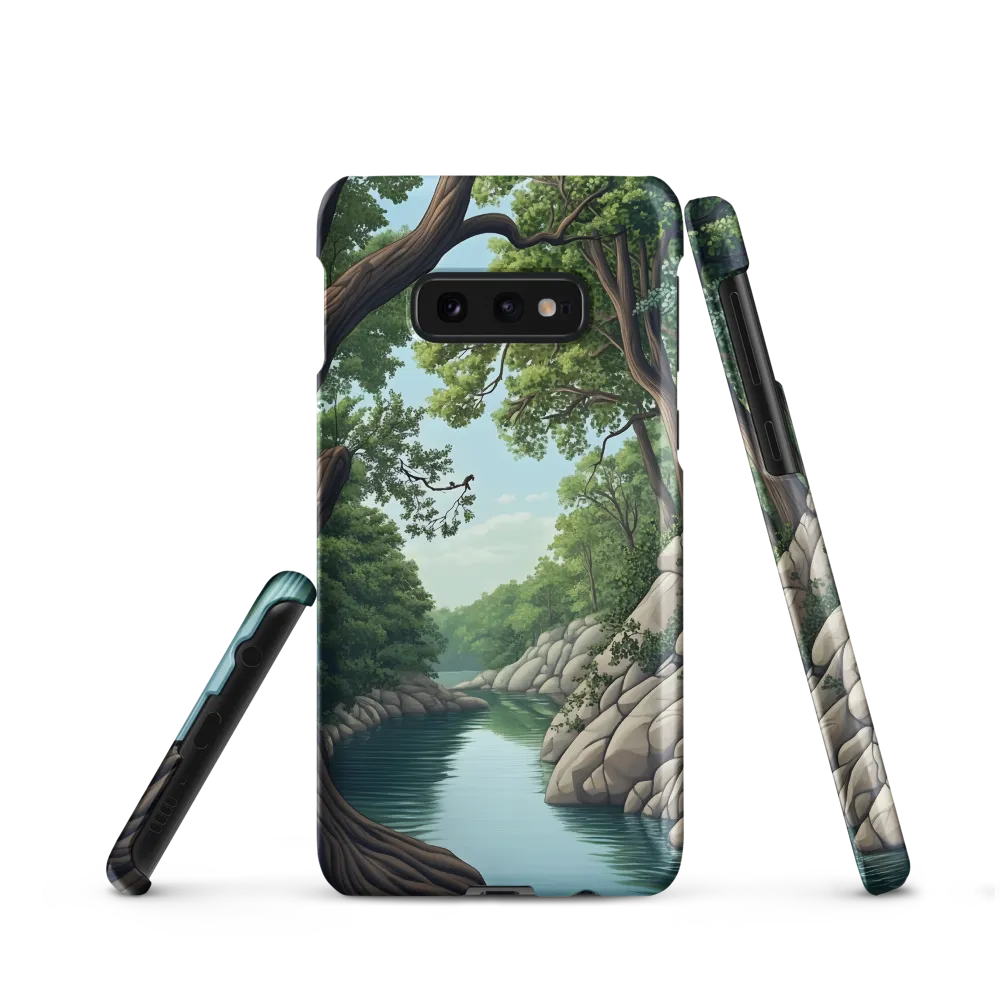 Tranquil Reflections: A Serene River Landscape