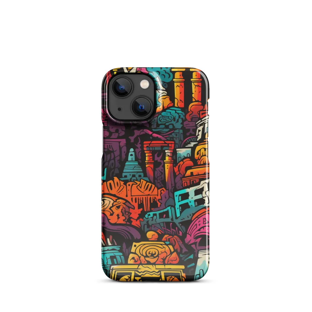 Vibrant Urban Surrealism | Phone Case |  13 Mini | Snap Case | Glossy