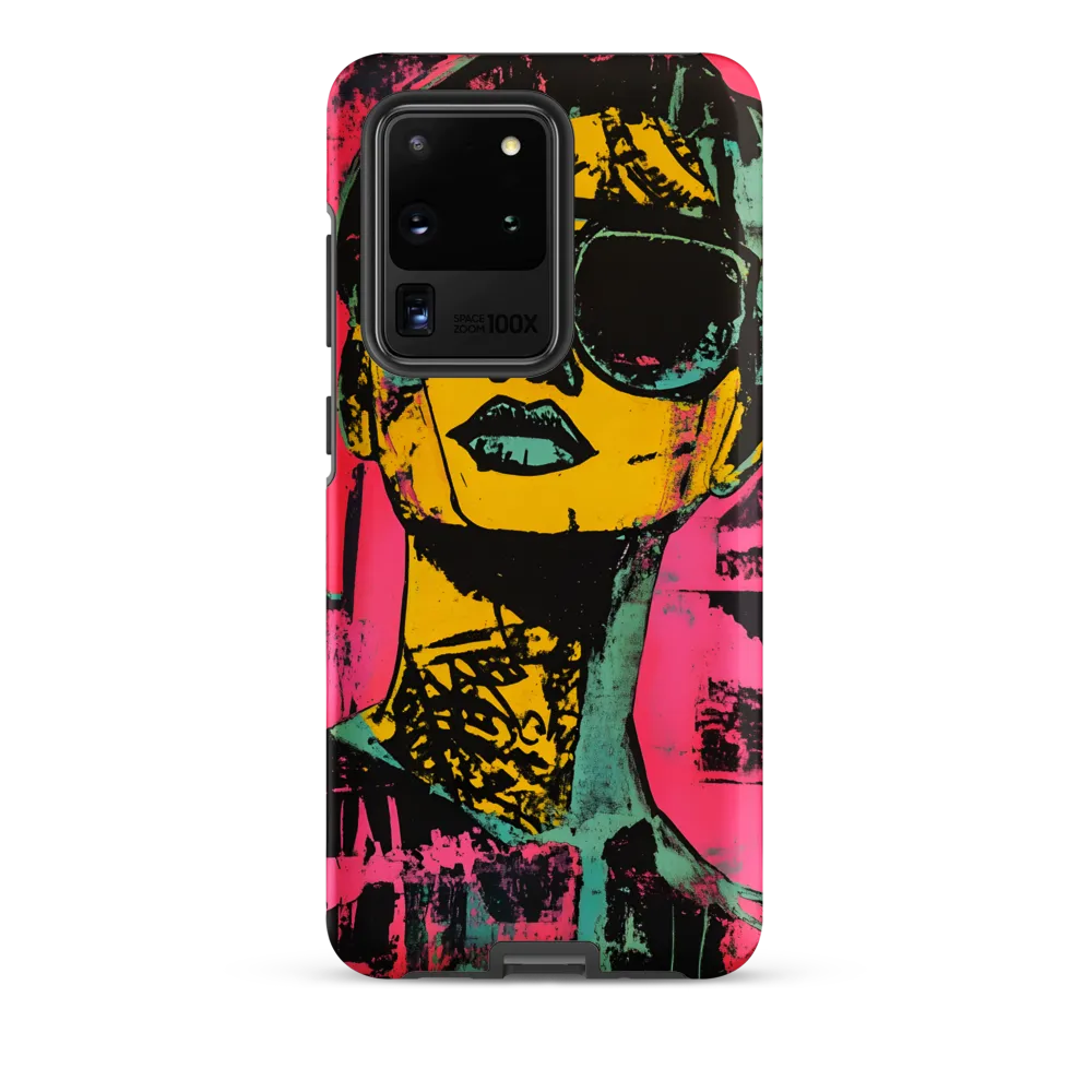 Confident Portrait in Neon Colors