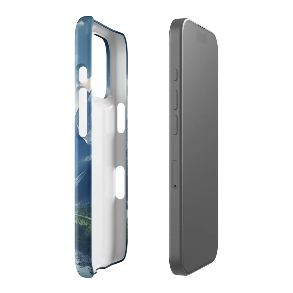 Majestic Serenity: A Landscape of Mountains and Rivers | Phone Case |  16 Pro | Snap Case | Glossy