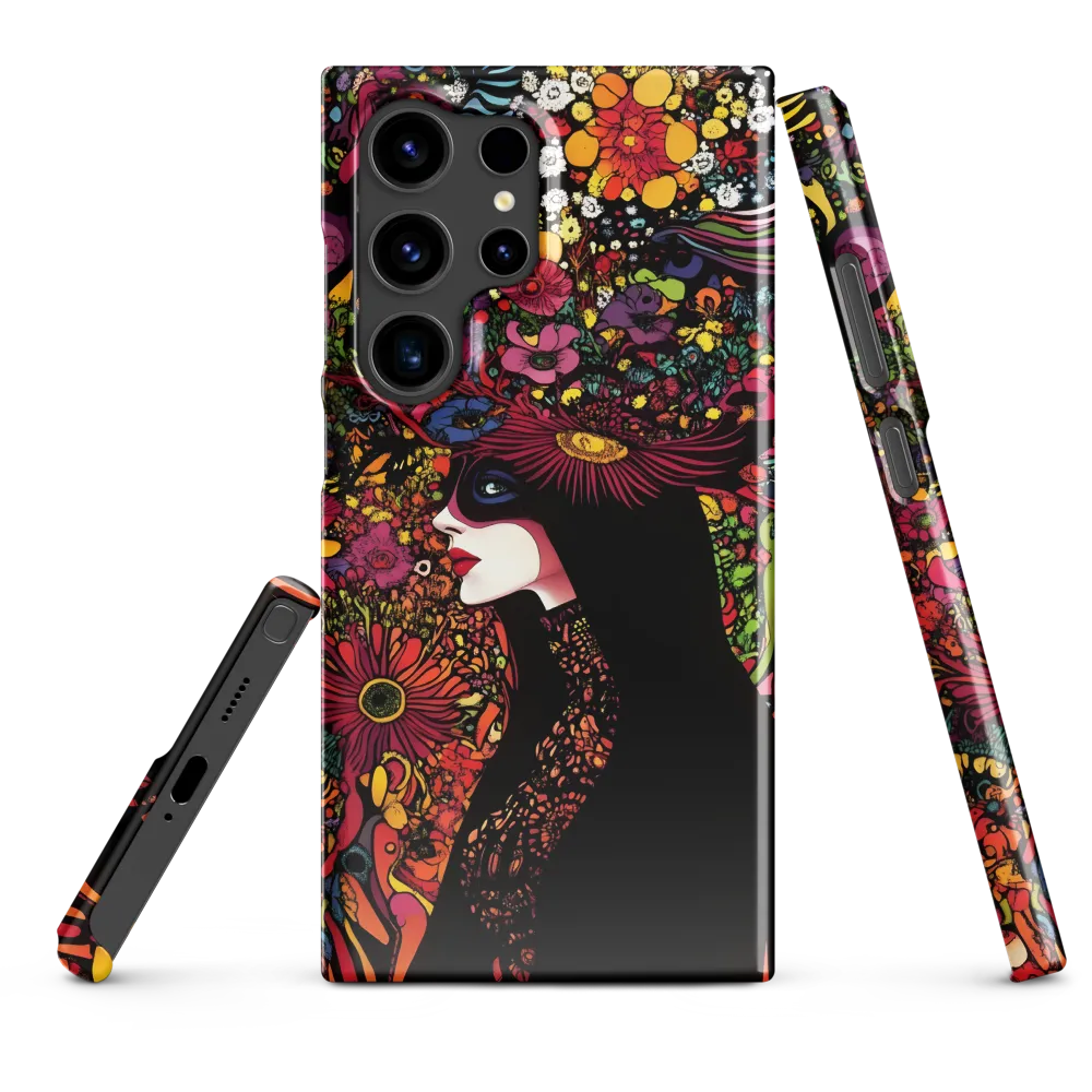 Mystical Flora: A Psychedelic Dream | Phone Case |  S24 Ultra | Snap Case | Glossy
