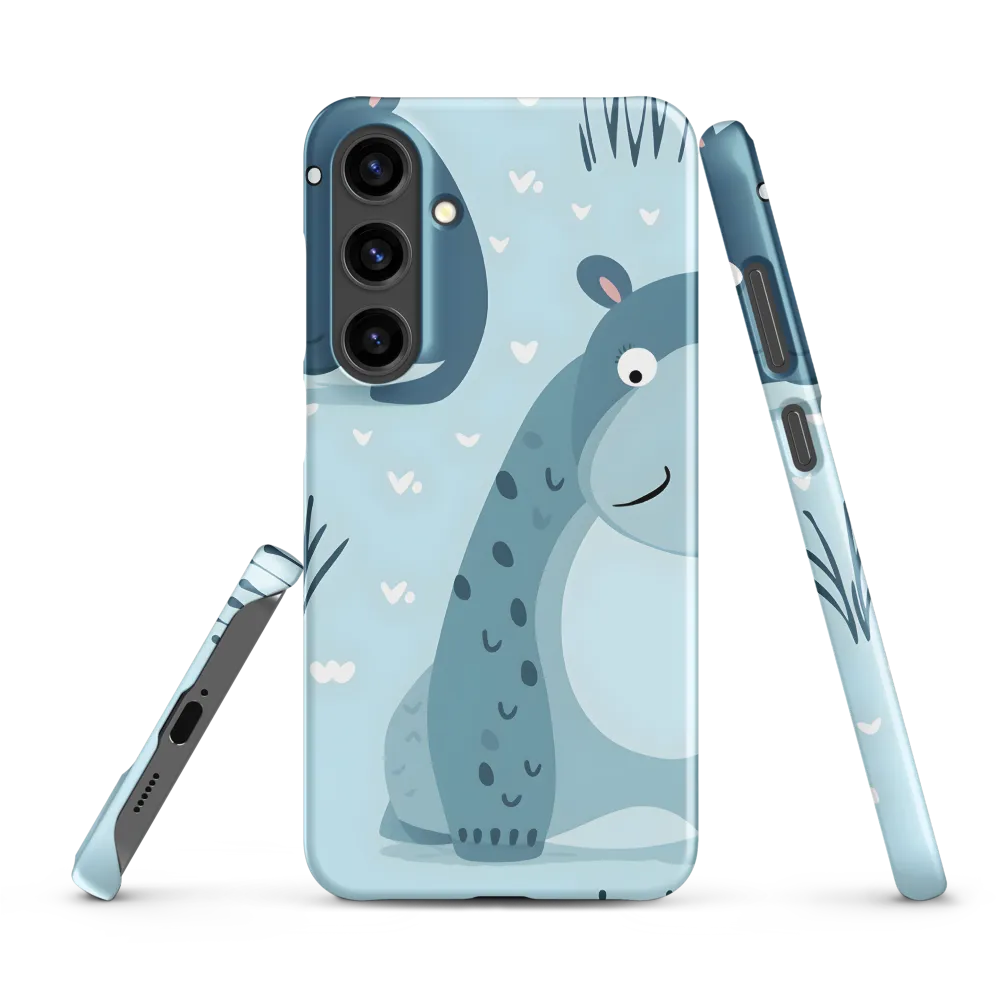 Whimsical Hippo Delight | Phone Case |  S24 Plus | Snap Case | Matte