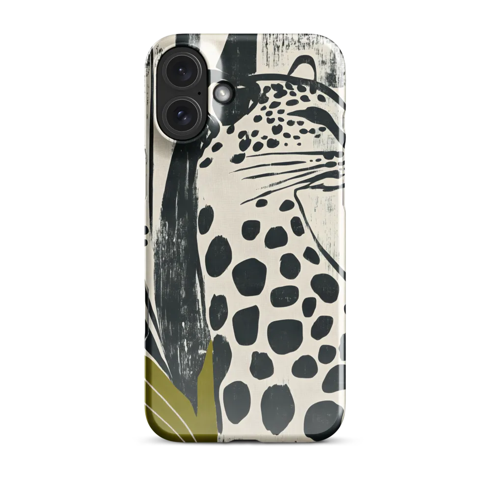 Leopard in Silhouette: A Modern Appeal | Phone Case |  16 Plus | Snap Case | Glossy