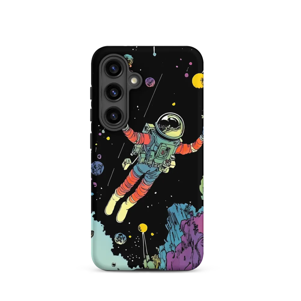 Celestial Voyage: The Astronaut's Journey | Phone Case |  S24 | Tough Case | Matte